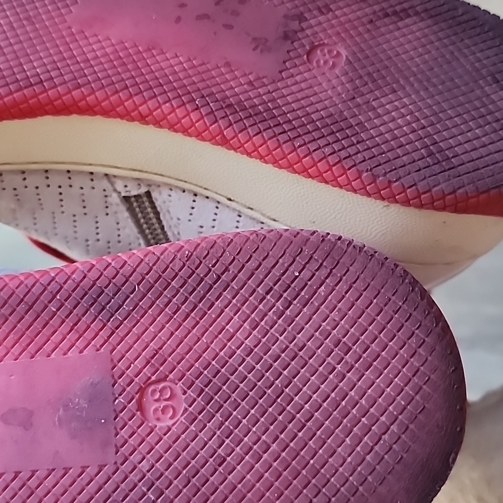 Red and Pink High-Top Sneakers - Picture 15 of 16